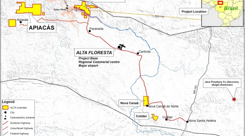Altamira Gold Corp. descubre oro de alta ley en Brasil