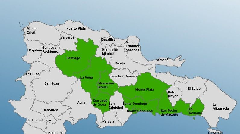 COE mantiene alerta verde en 9 provincias por vaguada activa