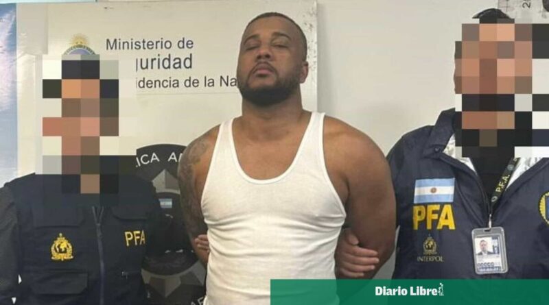 Capturan en Argentina a dominicano acusado de homicidio en RD