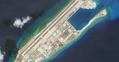 China transforma arrecife en isla estratégica para comercio y control