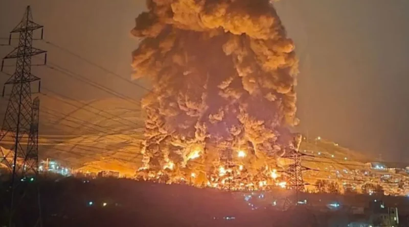 Explosiones arrasan depósitos de petróleo en Teherán y Karaj