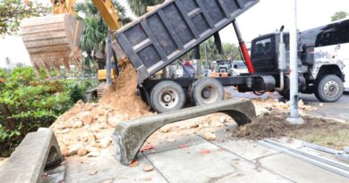 Inician reparación del socavón en Paseo Presidente Billini