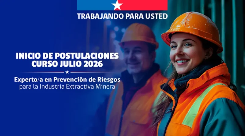 Postulaciones abiertas para especialización en prevención de riesgos mineros 2026