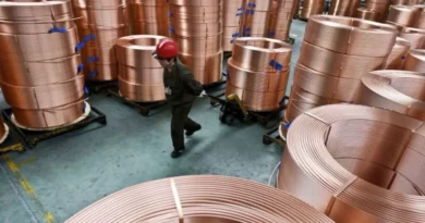 Producción de cobre refinado en China alcanzará 1,2 millones en marzo