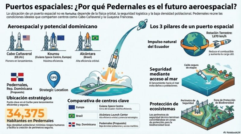 Puerto espacial en Pedernales: sostenibilidad y protección ambiental