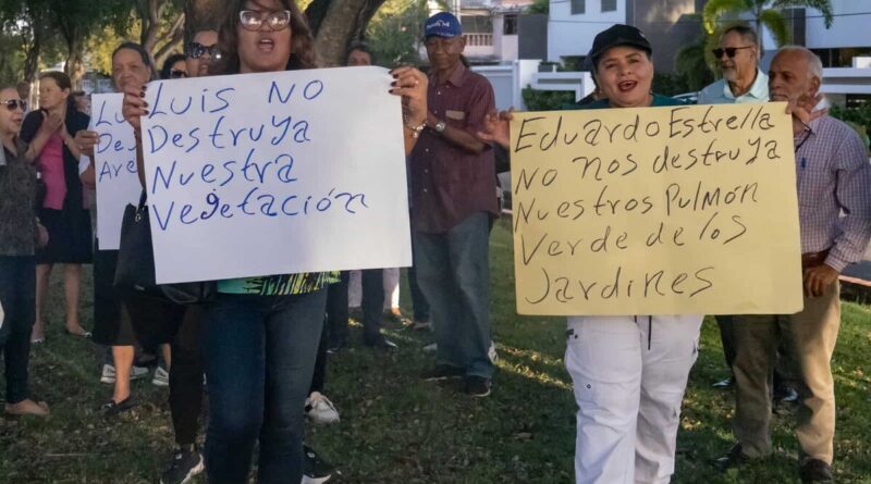 Residentes de Jardines del Norte protestan por ampliación de Los Próceres