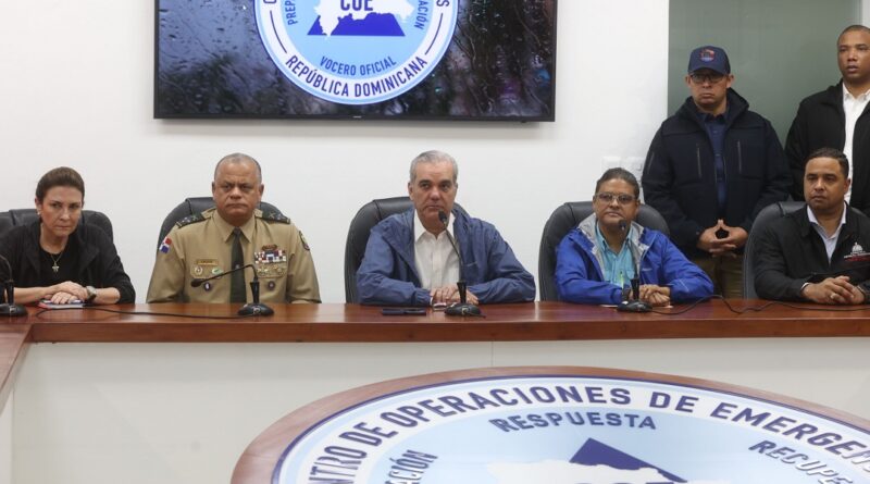 Abinader se reúne con socorro por vaguada en 26 provincias
