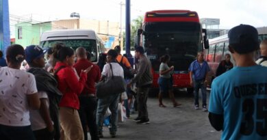 Aumento de pasajeros en el kilómetro 9 por Semana Santa