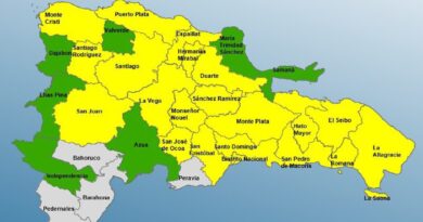 COE emite alerta amarilla en 21 provincias por vaguada