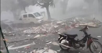 Cornisa del Malecon Center se desploma y causa alarma en la zona