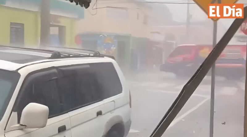 Granizada en Bonao y lluvias intensas en Jarabacoa