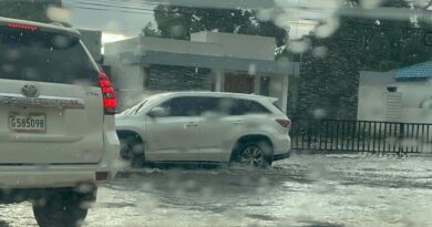 Granizadas y vientos fuertes azotan Altamira, Puerto Plata