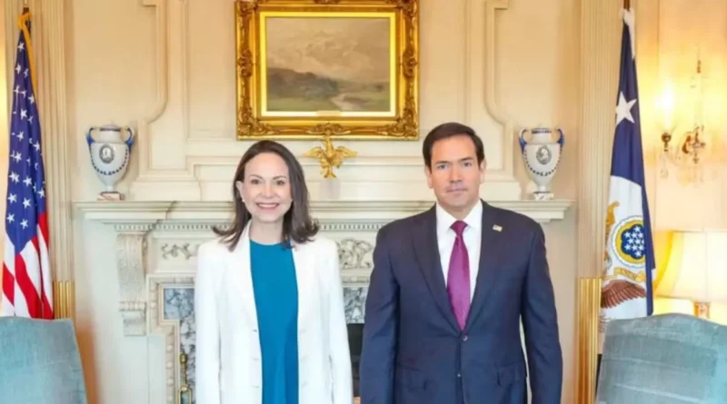 María Corina Machado se reúne con Marco Rubio en Washington