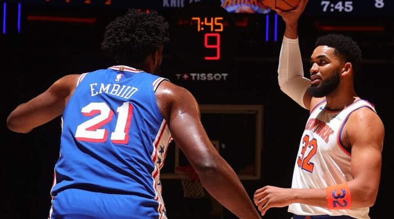 Knicks dominan a Sixers 137