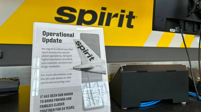 Reembolsos y regreso a casa tras cierre de Spirit Airlines