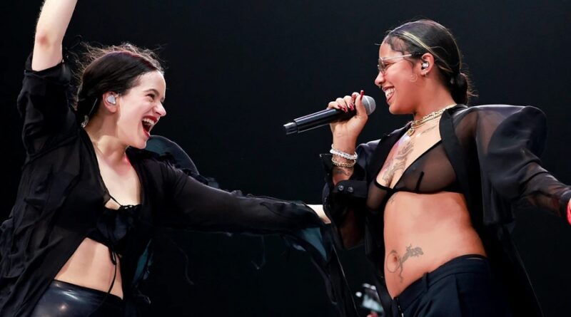 Rosalía dedica emotivo momento a Tokischa en Bogotá