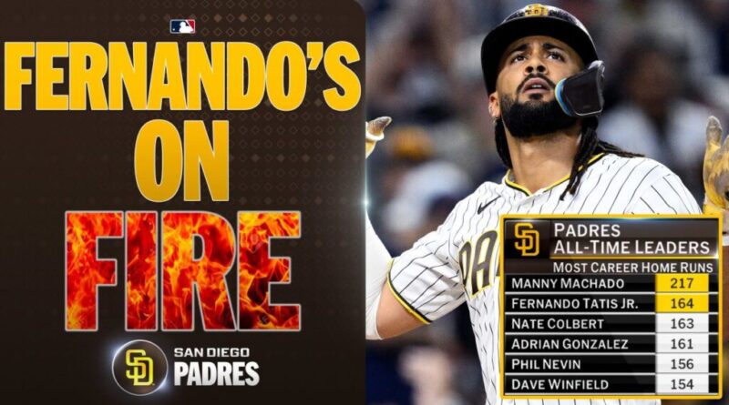 Tatis alcanza el 2do lugar de jonrones en Padres, tras Manny